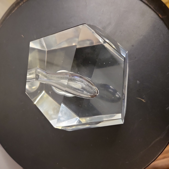 littala Mid-Century Modern Faceted Crystal Bud Vase by Timo Sarpaneva - Picture 9 of 10